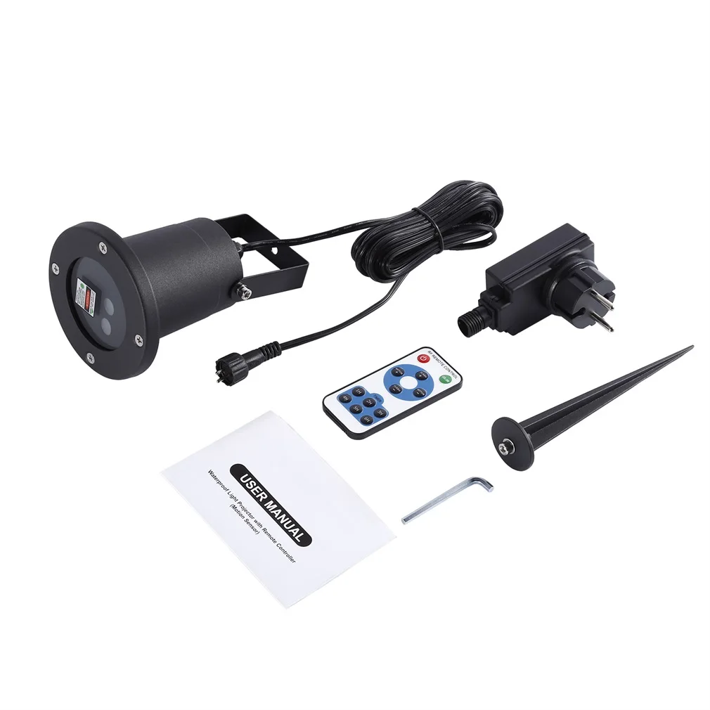 Черный Уличный красный и зеленый динамический лазерный проектор Светлячок