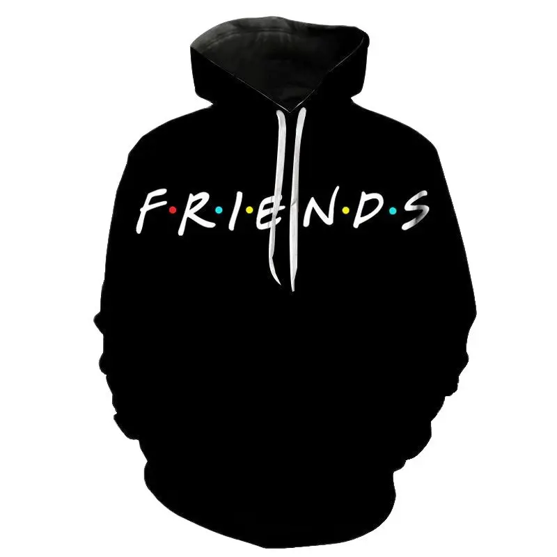 

Friends Tv Show Harajuku Funny Cartoon Hoodies Men Women Ullzang Best Friends Sweatshirts Fashion 90s Graphic Hoody Female Tops