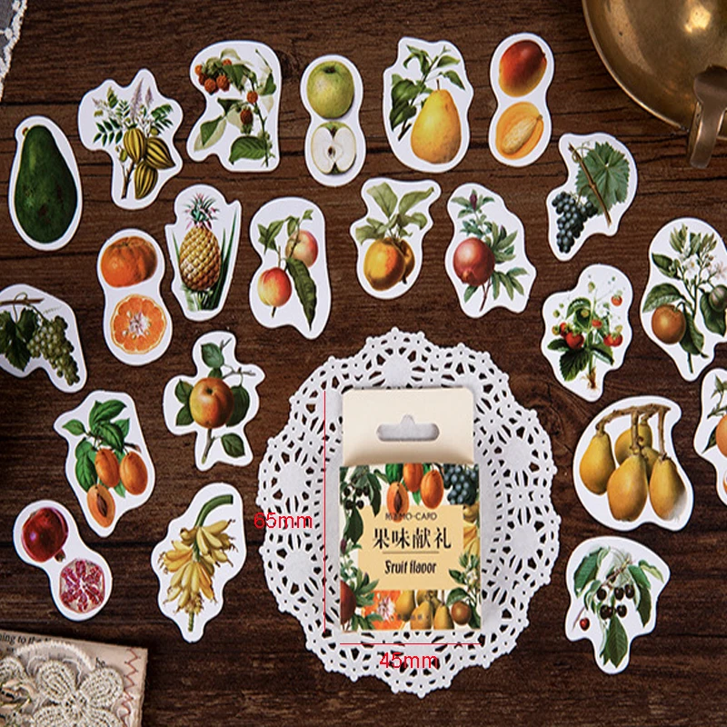 

20packs/lot Lovely Fruity Gift Stationery Stickers Decorative Stickers Adhesive Stickers DIY Decoration Diary Children Gift