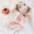 Трусики женские в полоску, нижнее белье из мягкого хлопка, эластичные дышащие кружевные подштанники, Симпатичные трусы