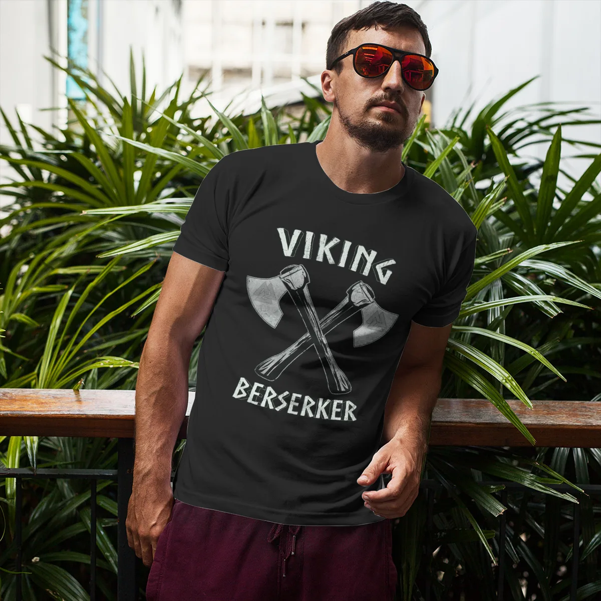 

Viking berserker Vikings Men's short-sleeved t-shirt Graphic Funny R339 T-shirts Eur Size