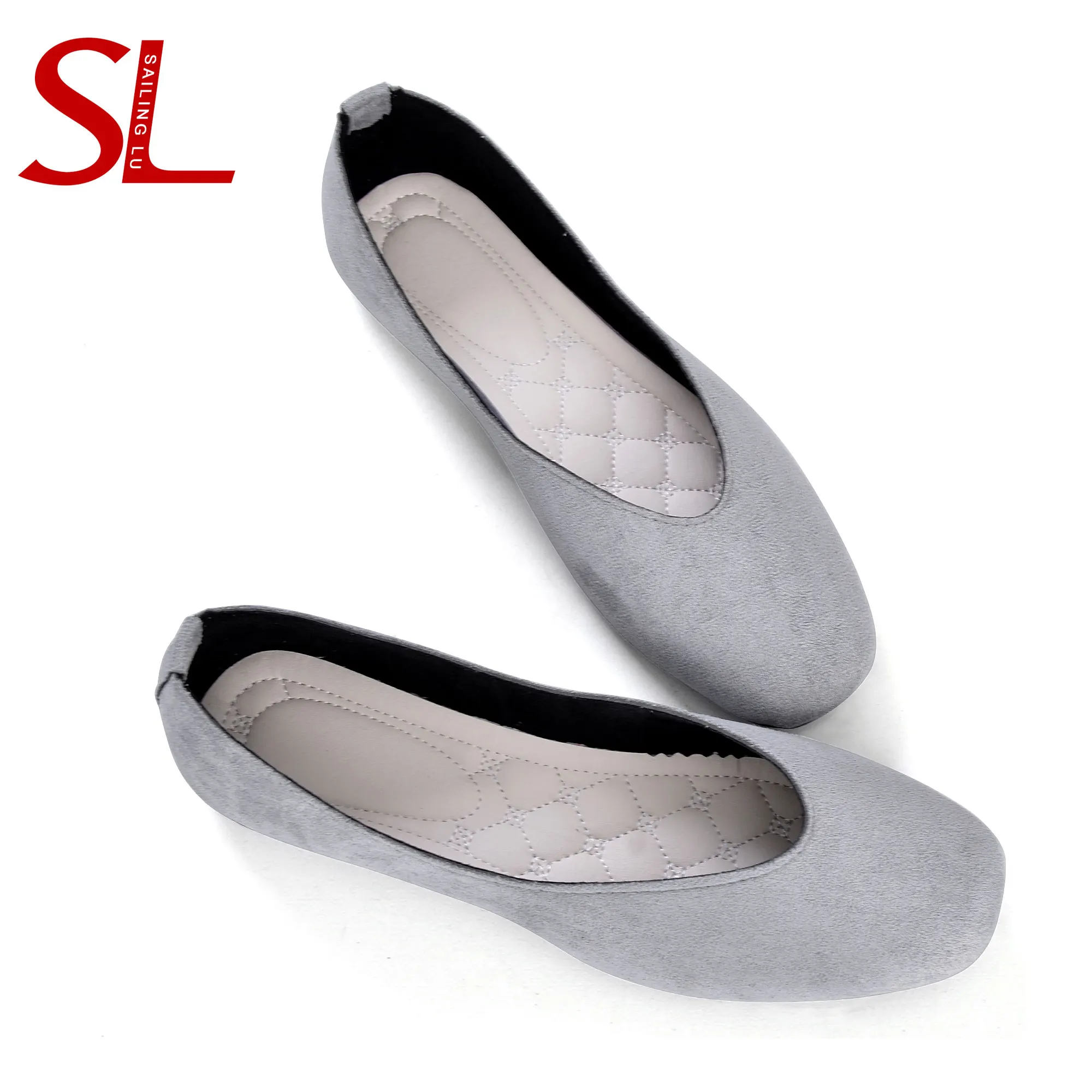 Парусный светильник LU замшевые туфли на плоской подошве Женские Удобные