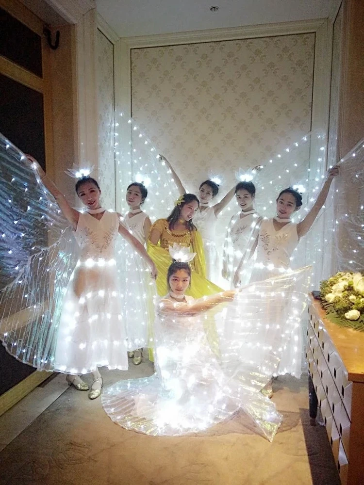 Балетный костюм для взрослых женские светодиодный светильник крылья
