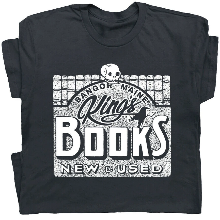 King Book Store футболка Hp lovecплот Винтажная с ужасом Стивен Эдгар Аллан Poe из чистого