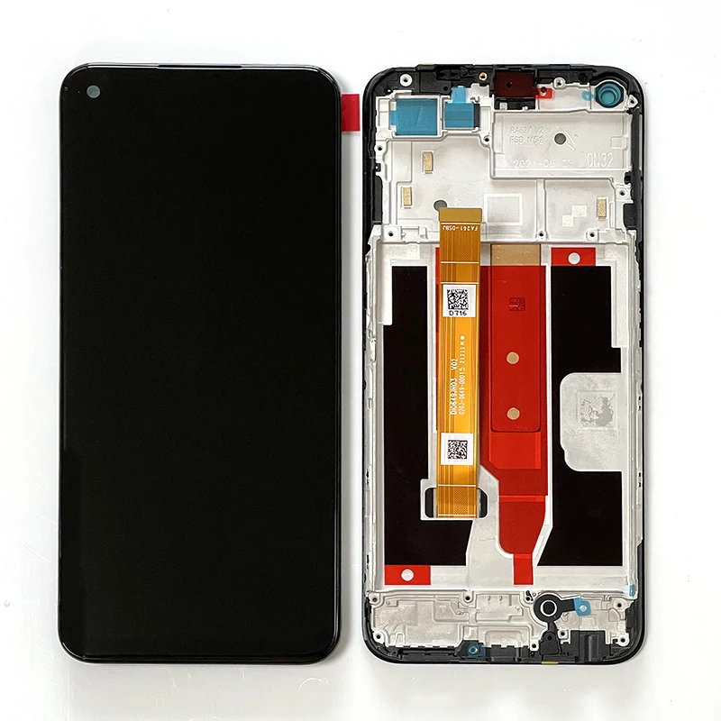6 5 original for oppo realme v13 5g lcd display screentouch panel digitizer for realme 8 5g rmx3241 lcd frame assembly free global shipping