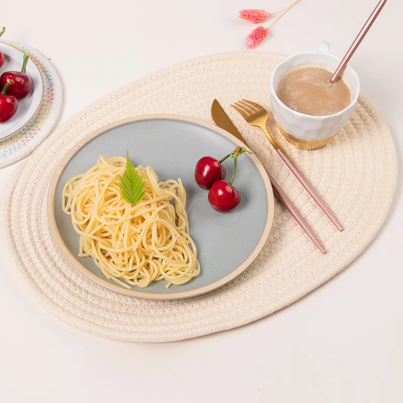 2/4/6 шт. теплоизоляция стол подставка под напитки хлопок Настольный Коврик Non Slip