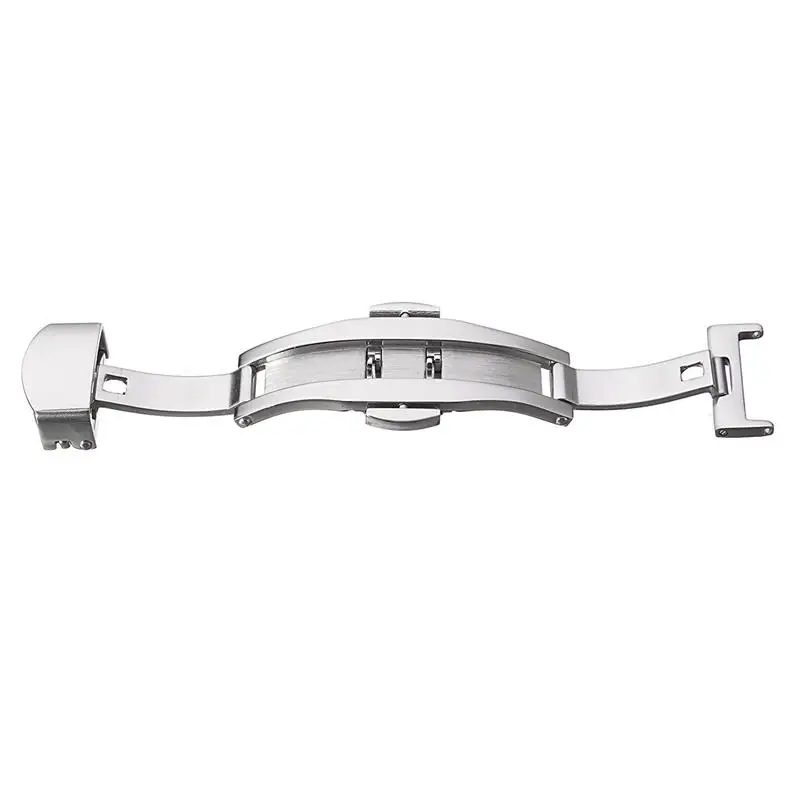 Складные Часы с пряжкой двойной щелчок Бабочка ремешок застежка 14/16/18/20/22 мм