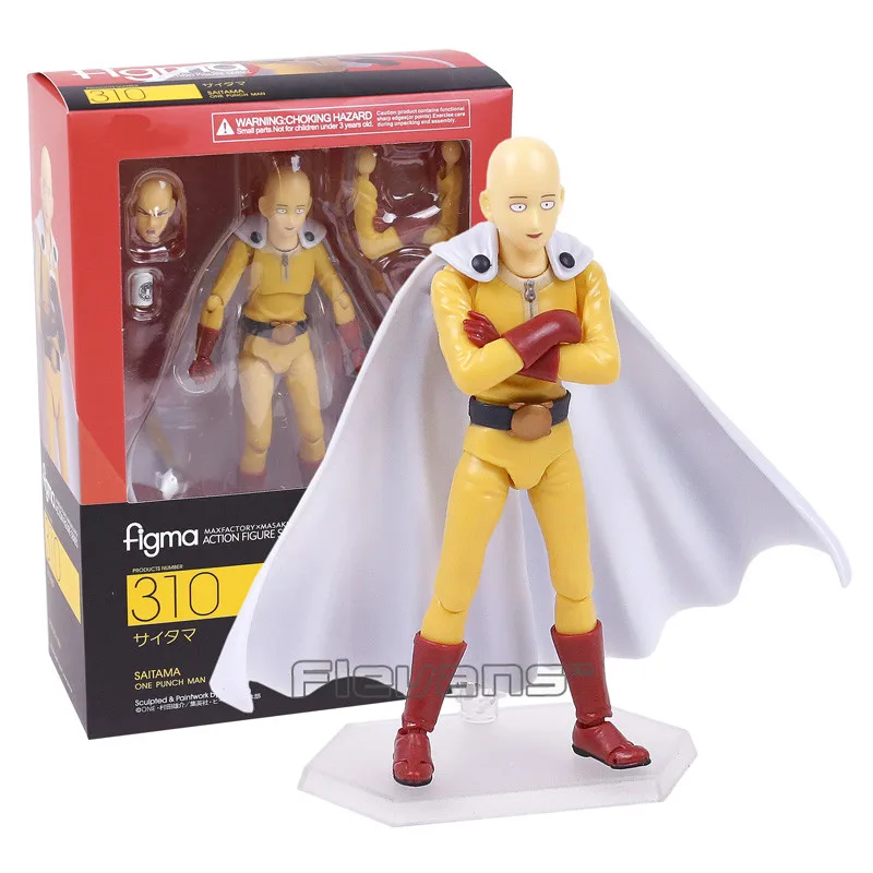 

Figma 310 One Punch Man Сайтама ПВХ экшн-фигурка Коллекционная модель игрушки