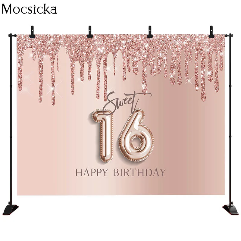 Фон для фотосъемки с изображением розового золота в стиле детских фотографий 16