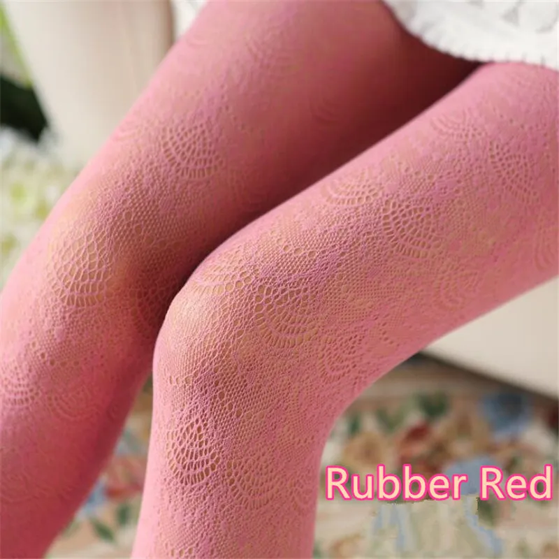 Rubber Red Винтажные Ажурные кружевные шелковые колготы в стиле Лолиты, женские костюмы для косплея, аксессуары, колготки, носки - Цвет: Rubber Red