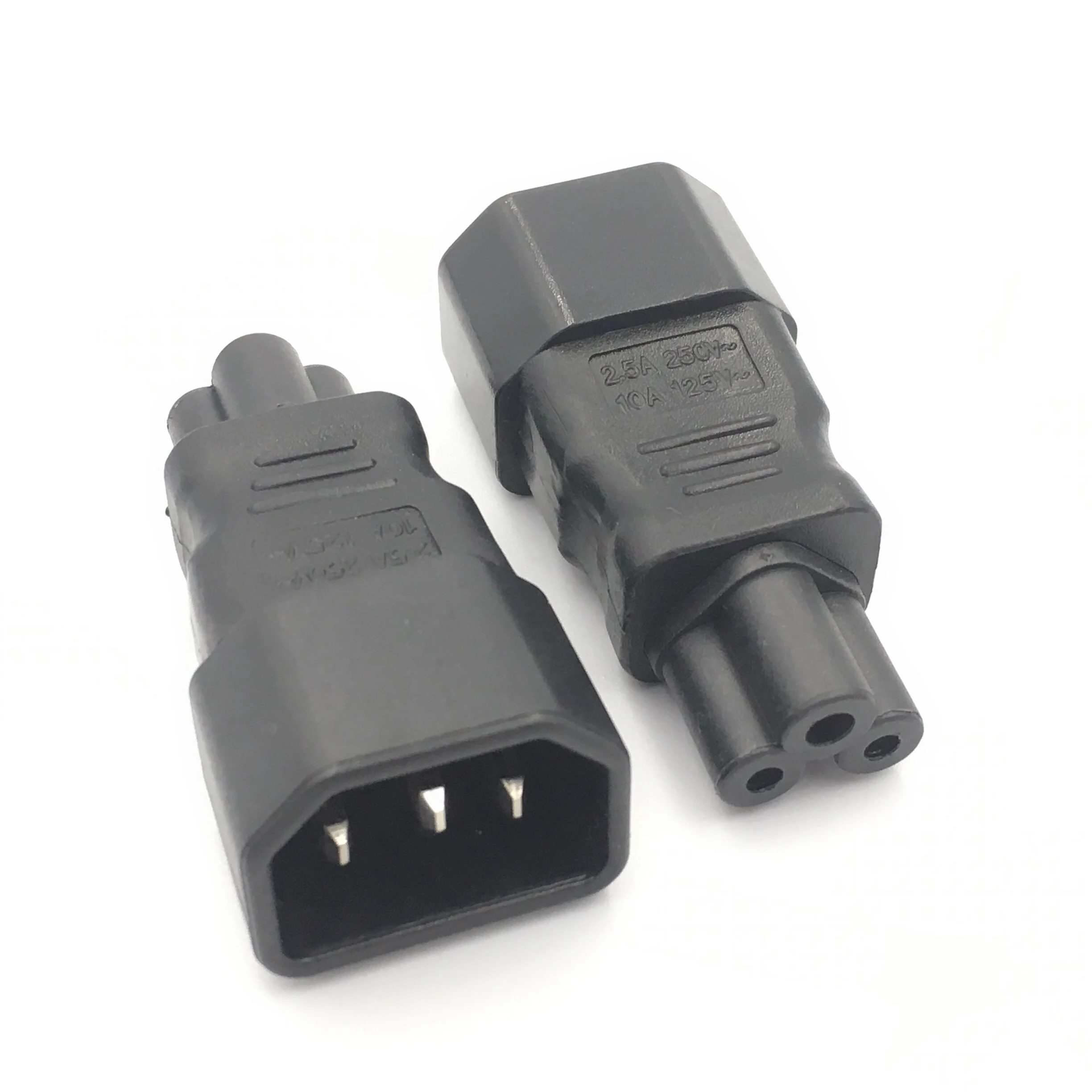Универсальный адаптер питания IEC 320 C14 к C5 конвертер AC Разъем 3 Pin IEC320