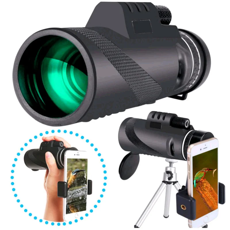 

40X60 Night Vision Dual-Focus HD Optics Zoom Monocular Telescope Waterproof Super Clear for Outdoor Hunting