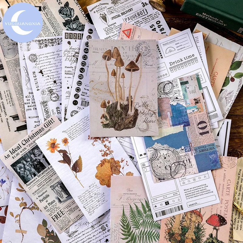 YueGuangXia средневековые буквы лакмусовый фон прозрачные наклейки пуля журнал Декор