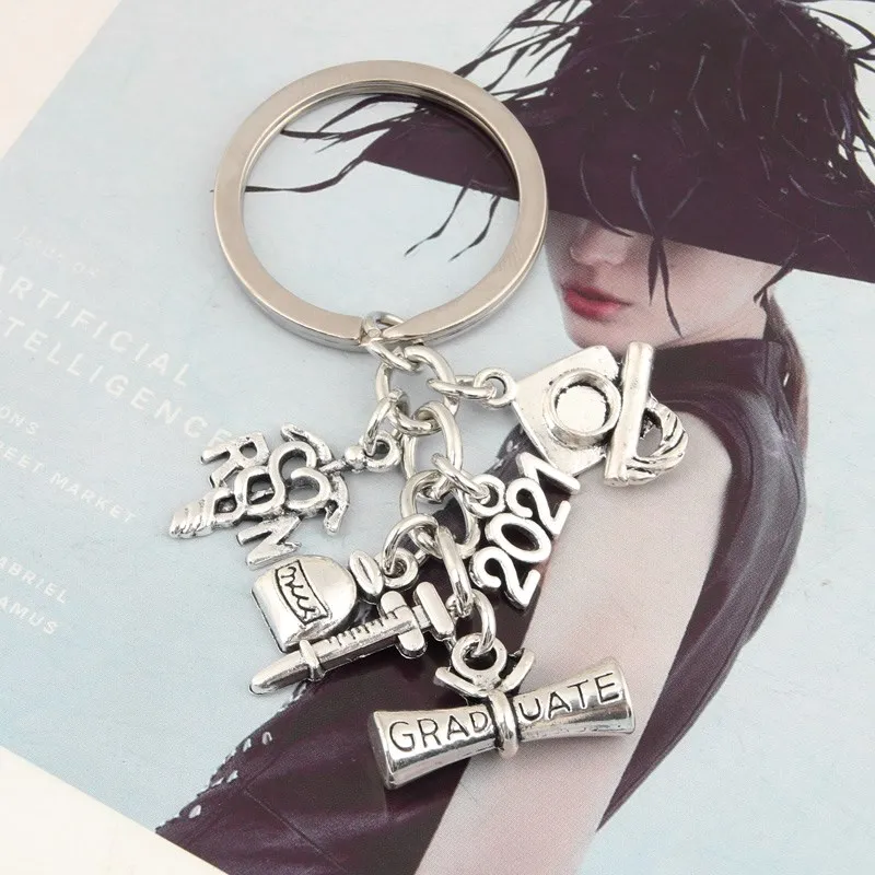 1 шт. брелок для медсестры шприц стетоскоп колпачки выпускного вечера брелки