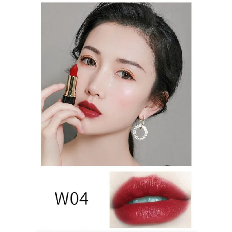 Антипригарная матовая губная помада с чашкой маленькая черная Алмазная