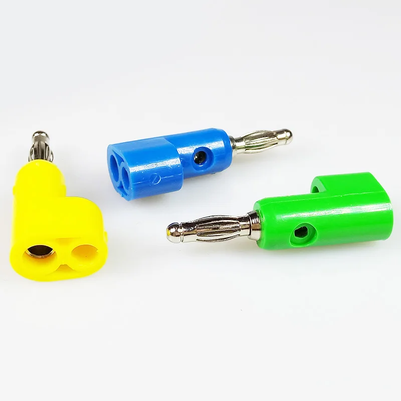 10pcs/lot Audio Speaker Amplifier Banana Male Plug Binding Post 4mm Jack&ampPlug Terminal Connector with Hole for Cable | Обустройство