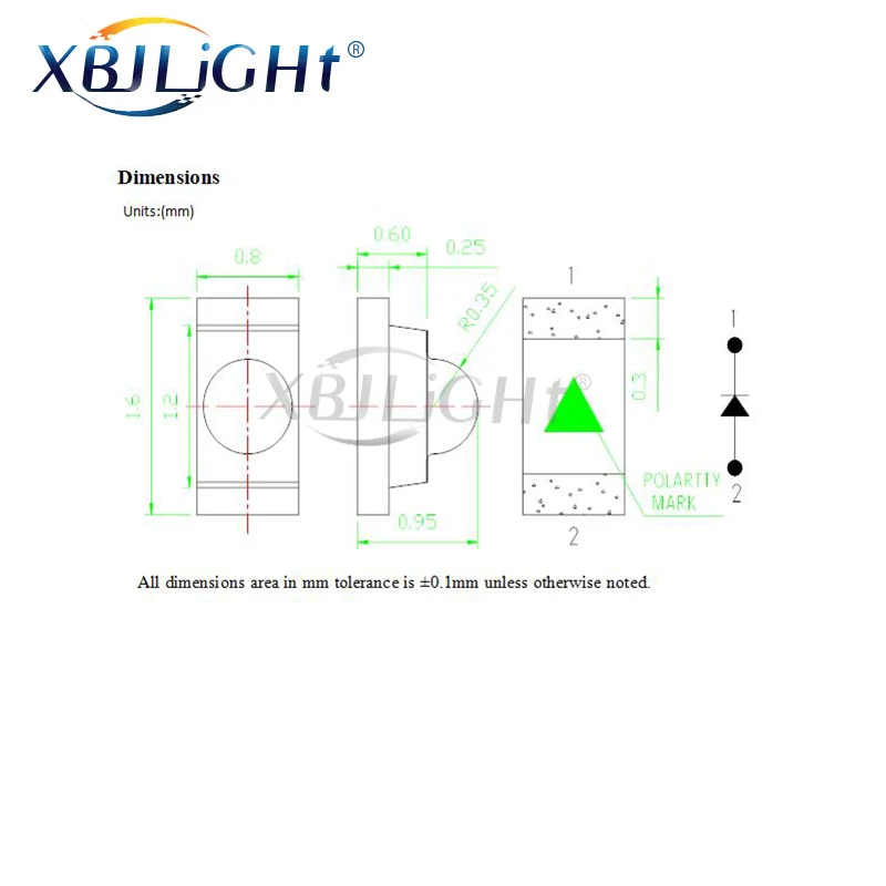 1000 шт. 0603 smd led 0 04 W объектив красный желтый зеленый оранжевый синий светильник чип