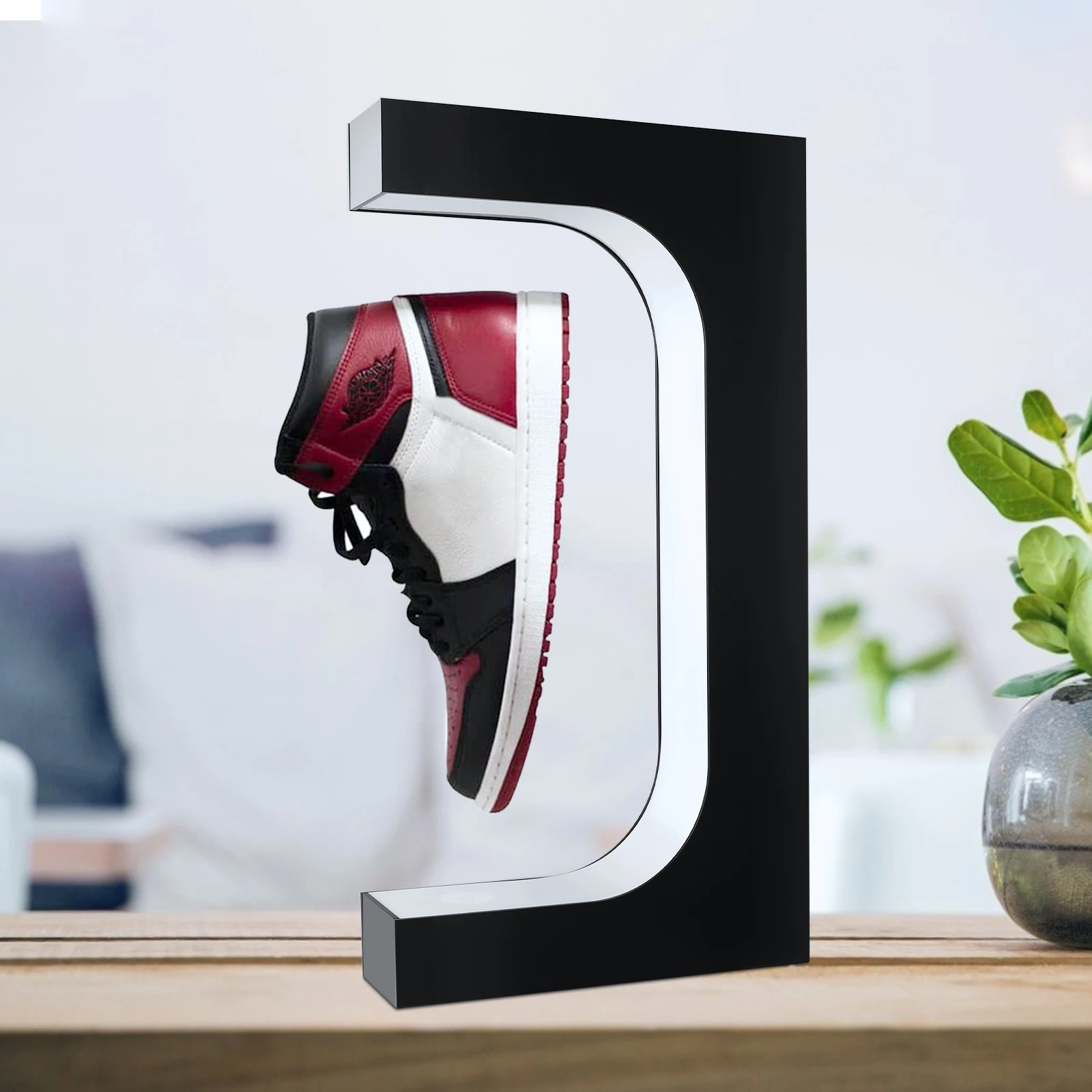 

Magnetic Levitation LED Floating Shoe 360 Degree Rotation Display Stand Sneaker Stand House Home Shop Shoe Display Holds Stand