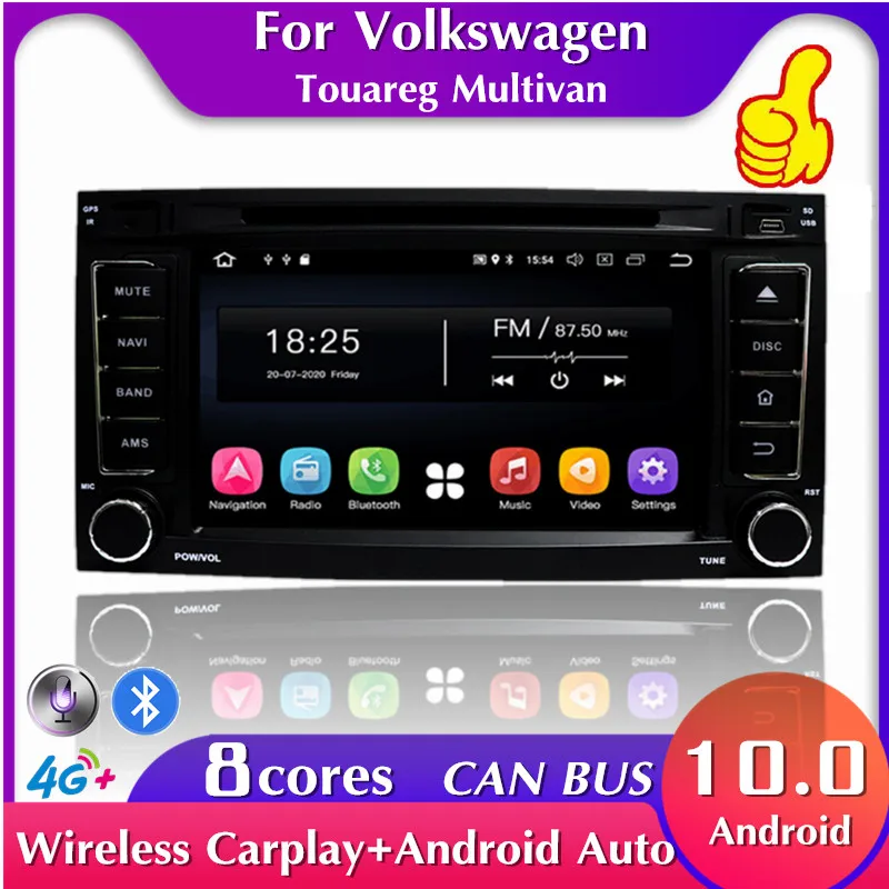 

Android 10 2 Din Car Radio Stereo Receiver For VW Volkswagen Touareg Multivan Carplay GPS Track Multimedia Audio Video Player
