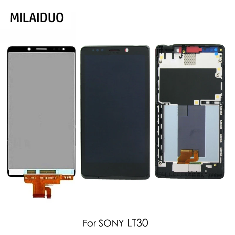 ЖК дисплей для sony Xperia T LT30 LT30i LT30P сенсорный экран дигитайзер полная сборка
