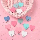 Креативный металлический симпатичный крючок в форме сердца, крепкая клейкая паста, настенный крючок, кухонный крючок, Не оставляющий следов после наклеивания, дверной крючок, красочный