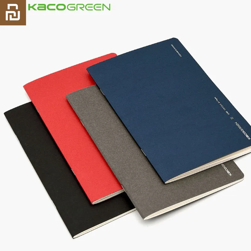 4 шт. ноутбук Youpin Kaco Noble Green Paper портативная книга для офиса путешествий цвета |