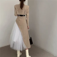 2020 HOT Spring Autumn Women Set Short coat and long patchwork skirt female set Fashion casual Suit Skirt