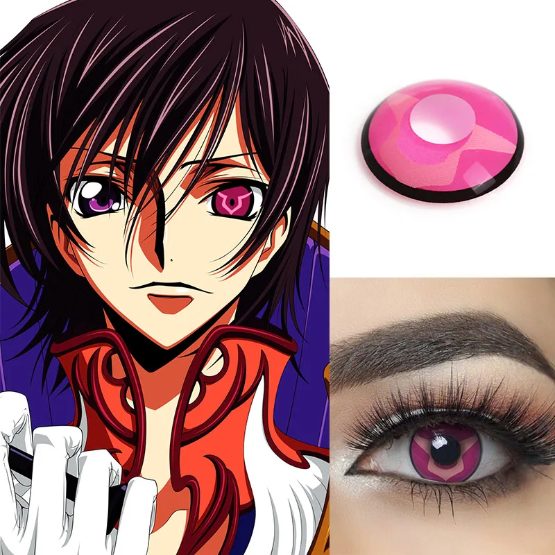 Цветные контактные линзы для косплея аниме цветные ed черного дворецкого глаза
