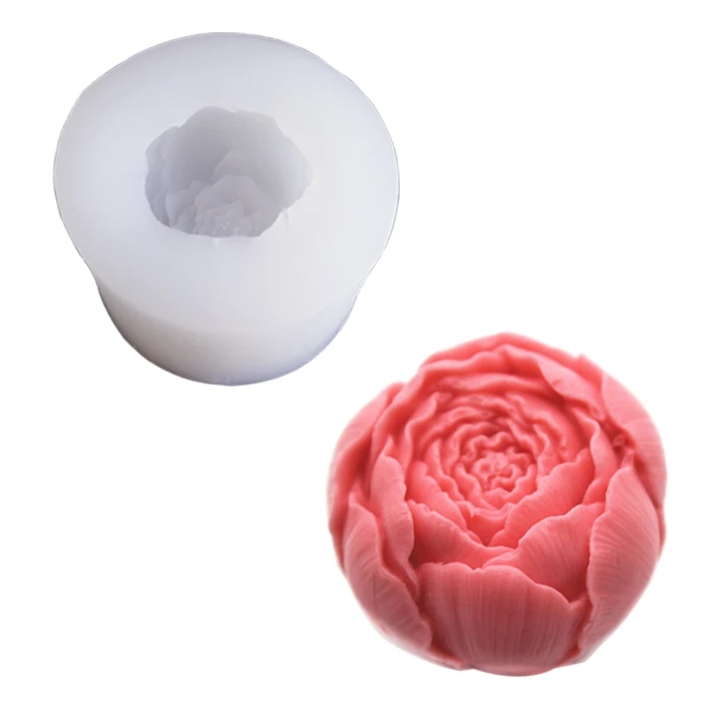 

New Flower/Rose Cake Decoration Candle Wax Silicon 3D Soap Mold Manual Handmade Resin Clay Plaster Gumpaste Mould Resin Baking