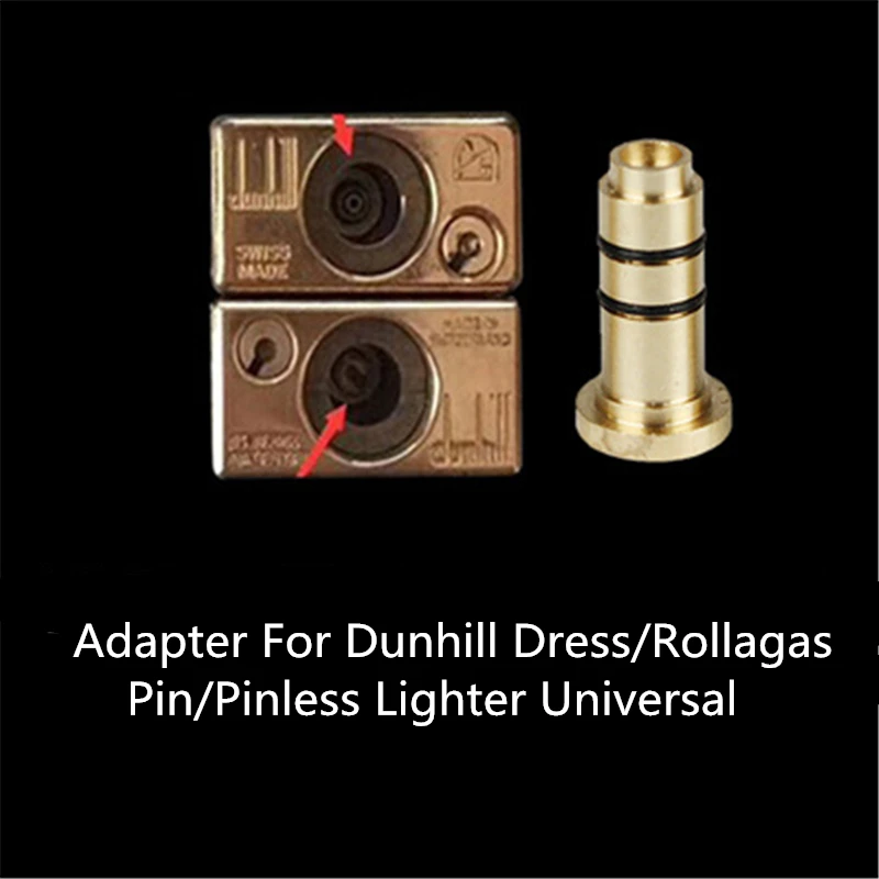 Многоразовые адаптеры для зажигалок с бутановым газом, латунные медные насадки, для газового соединителя Dun-hill's Dress/Rollagas Pin/Pinless