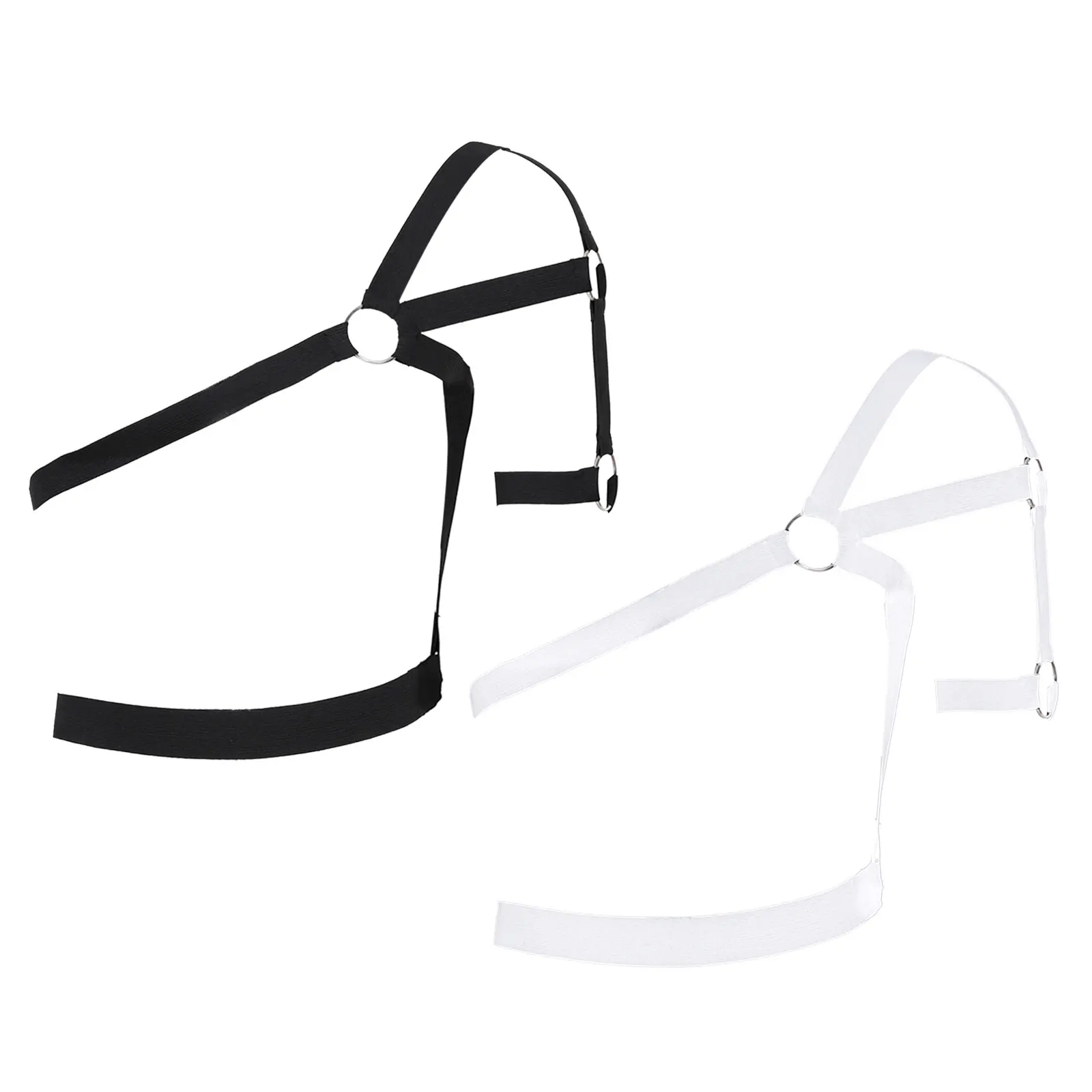 

Men Chest Shoulder Harness Belt Waist Strap with Armband Underwear Gay Punk Gothic Harness Belt Elastic Bondage Warrior Cosplay