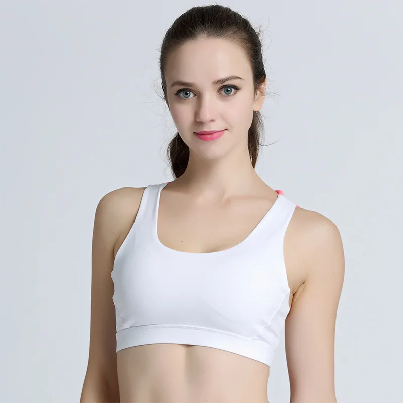 Professional bra shockproof running lady gym jacket ladies quick-drying Korean version of five belts Gym Shirt Vest |