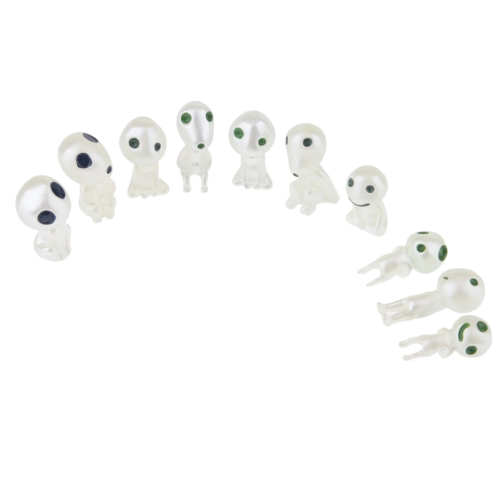 

10Pcs Bonsai DIY Resin Crafts Terrarium Figurine Fairy Garden Ornament Luminous Tree Elves Doll Decor