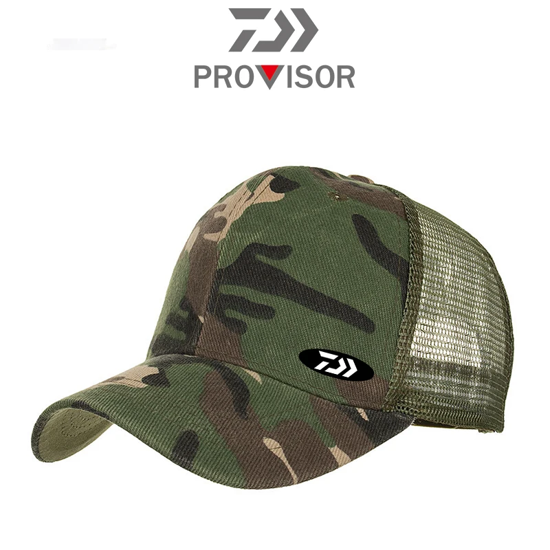 2020 Daiwa Fishing Sun Hat Summer Men Sunscreen Camouflage Adjustable Cap Baseball Outdoors Mountaineering Jeans | Спорт и