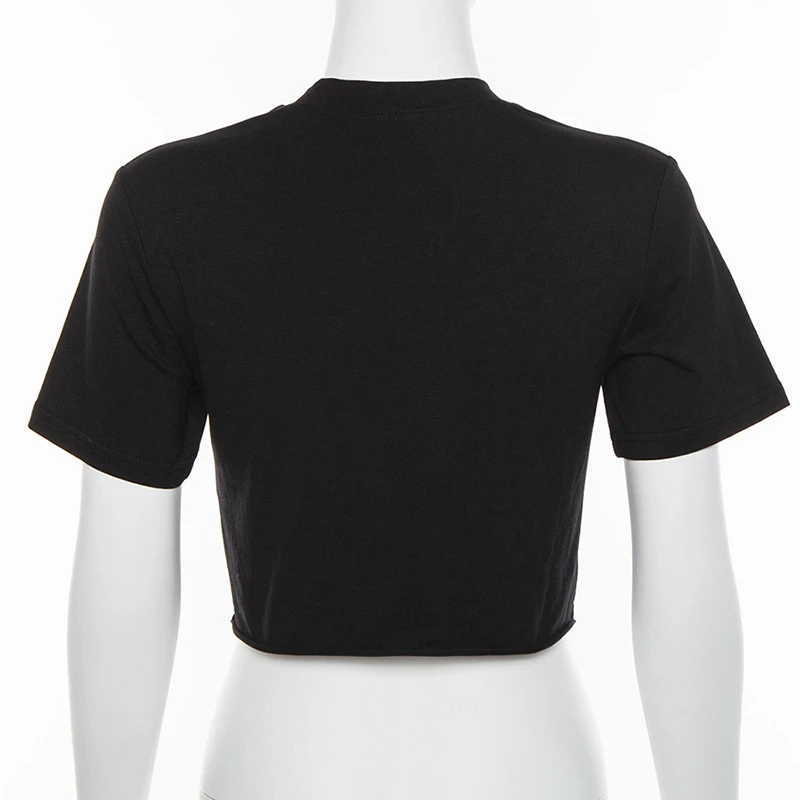 2020 летняя модная футболка для девочек с принтом короткий рукав круглый вырез