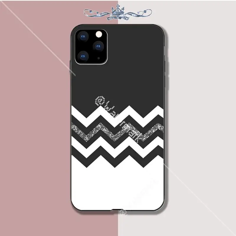 Черный белый полосатый силиконовый чехол с зеброй для телефона Iphone 5s Se 2020 6 6s 7 8 Plus