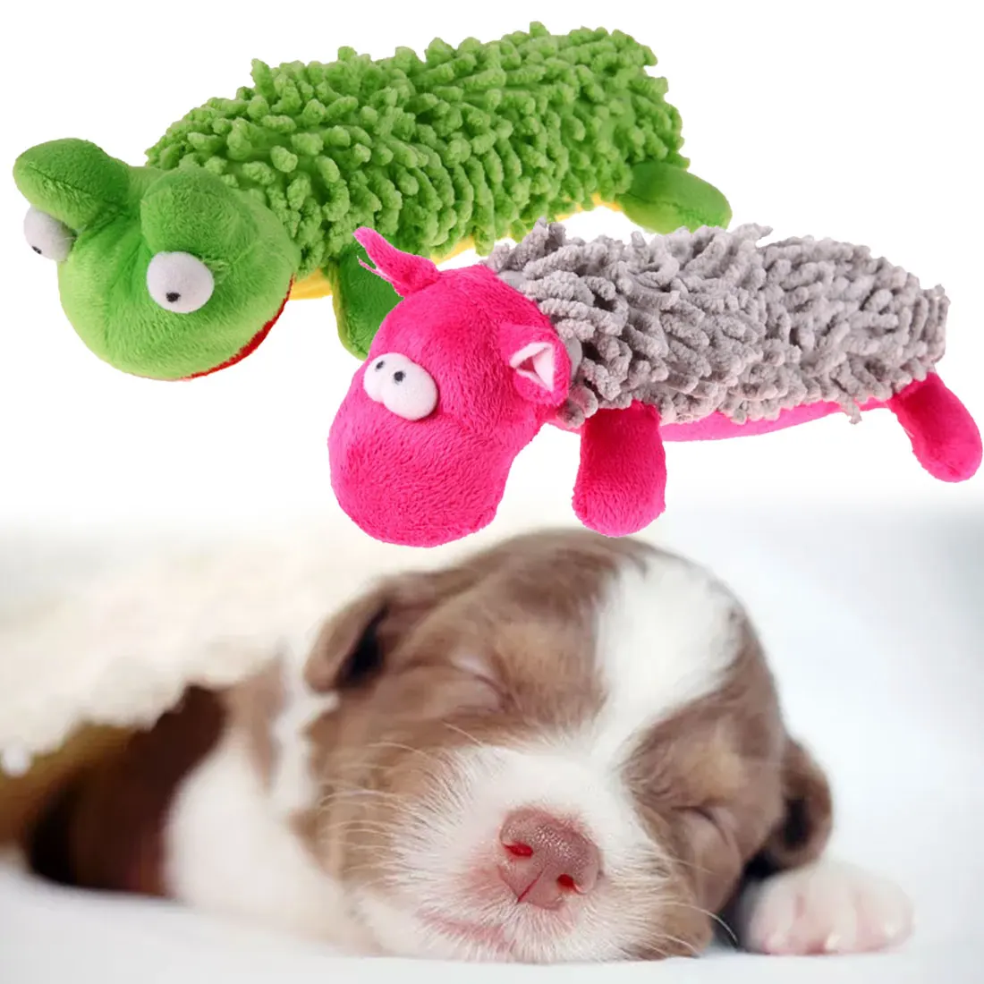 

Lovely Hippo/Frog Pet Toys for Dog Animal Shape Voice Puppy Toys Sounding Squeaky Plush Toy Puppy chew toys Teeth Cleaning Gift