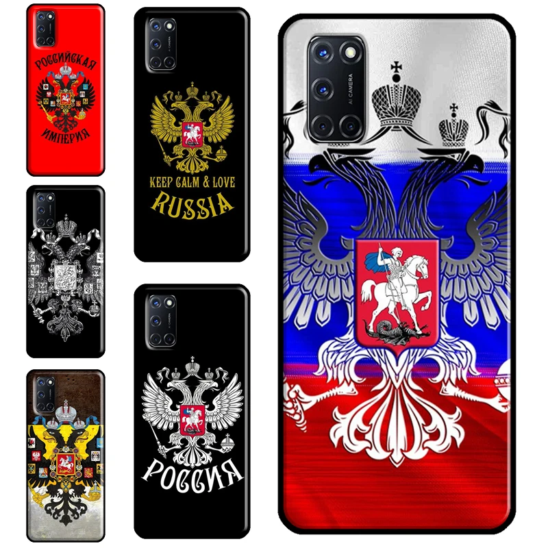 Чехол с гербом Российской империи для OPPO A9 A5 A53 A31 2020 A52 A72 A15 A83 A91 A93 A5S Find X3 Pro Reno 2 Z -
