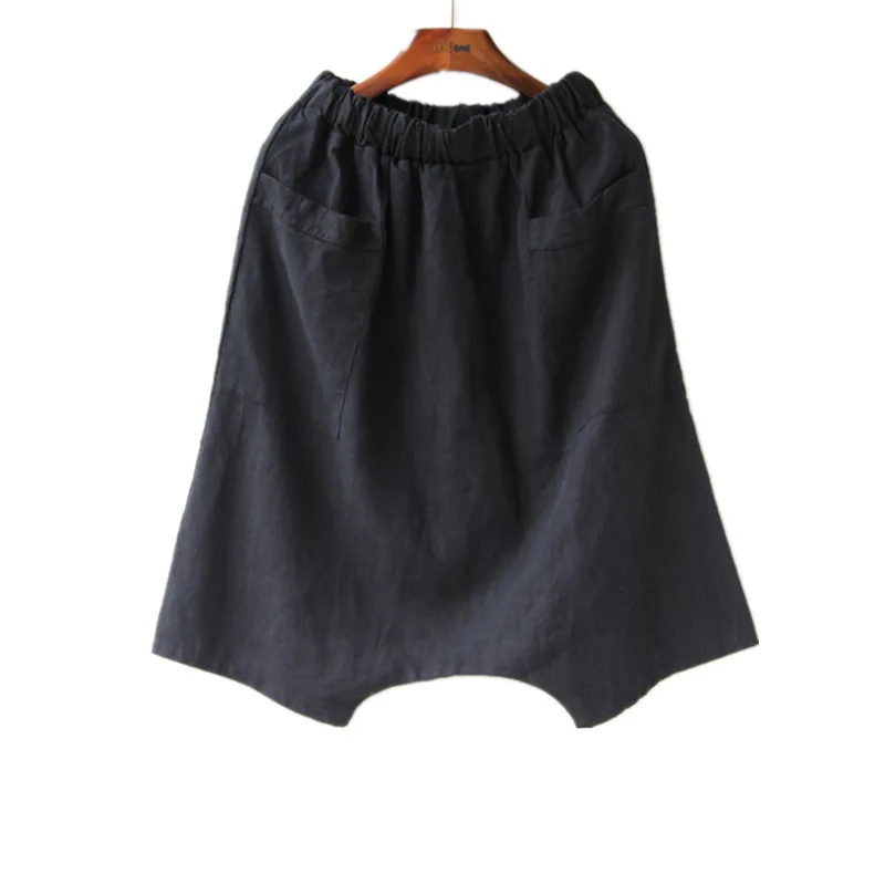 

Женские хлопчатобумажные брюки до колен, свободного покроя, с эластичной талией