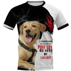 Мужская футболка CLOOCL с изображением животных, Лабрадора, желтого и черного цветов, футболка с 3D-принтом собаки и молнией, одежда унисекс, топы с коротким рукавом в стиле Харадзюку