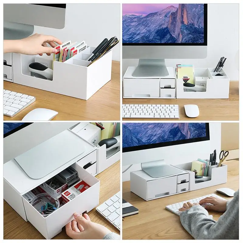 1Pc Household Monitor Elevated Stand Computer Increased Shelf Rack Screen Increase Storage Box | Автомобили и мотоциклы
