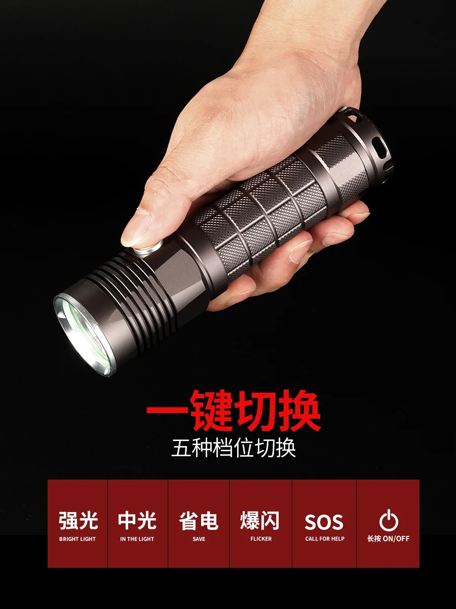 구매 야외 조명 비상 조명 가정용 작업 램프 18650 충전식 컬러 손전등 Pd40r 도구 랜턴 Tatica, 가정용 Eg50sd