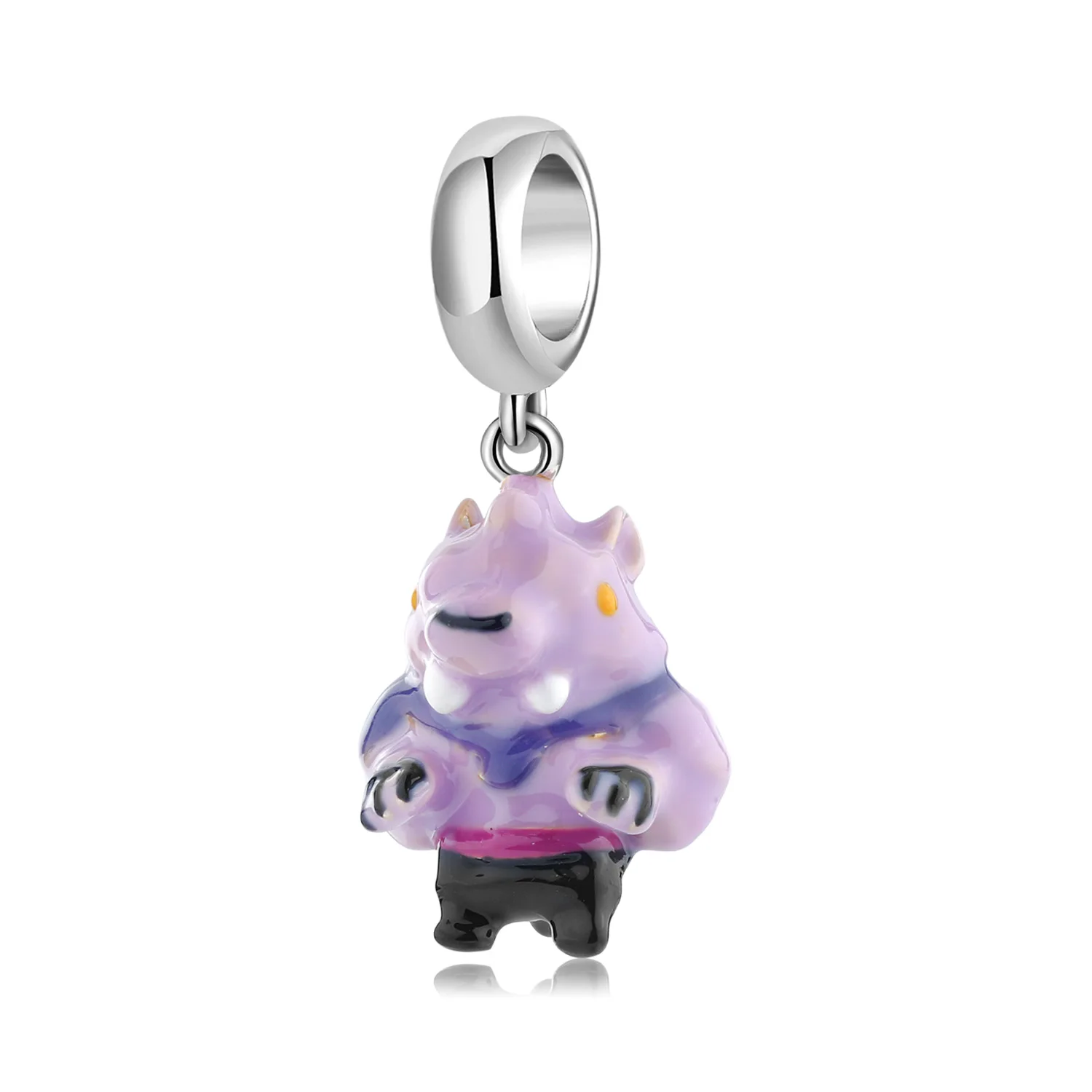 

LYNACCS Charm Blue Enamel Night Werewolf 925 Sterling Silver Beads Fit Pandora Bracelet Original Silver Pendant Jewelry Making