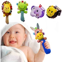 baby rattles infant cartoon stroller bed hanging toy newborn visual grab ability training mobile wristband bell puzzle speelgoed