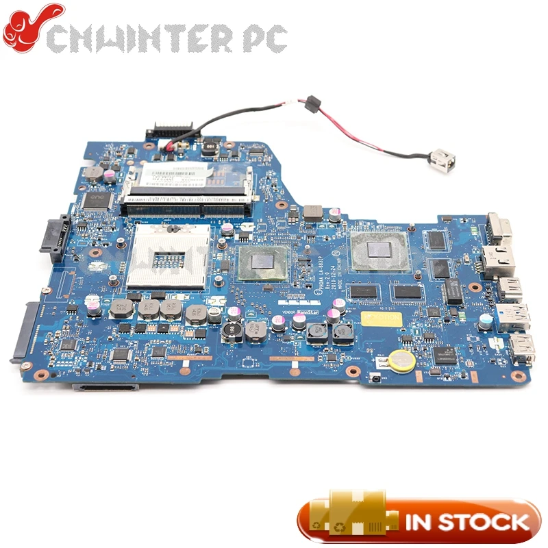 Материнская плата NOKOTION K000125710 для ноутбука Toshiba Satellite A665 A660 материнская HM65 GT540M DDR3