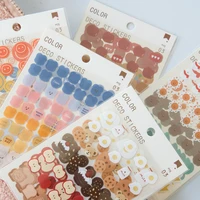 120pcs colorful dot sealing sticker self adhesive diy scrapbooking journal photo decorative labels envelope seals