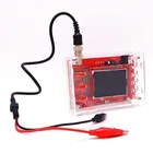 Полностью Собранный цифровой осциллограф, ЖК-дисплей TFT 2,4 дюйма с щупом типа крокодил, тестовый зажим, прозрачный акриловый чехол