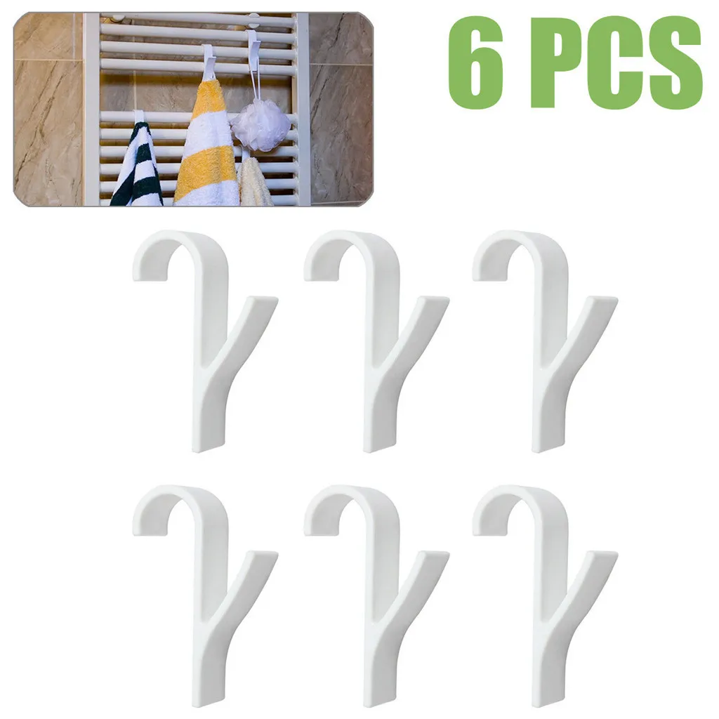 Горячая Распродажа 6 шт. полотенцесушитель радиатор рельс для ванной крюк