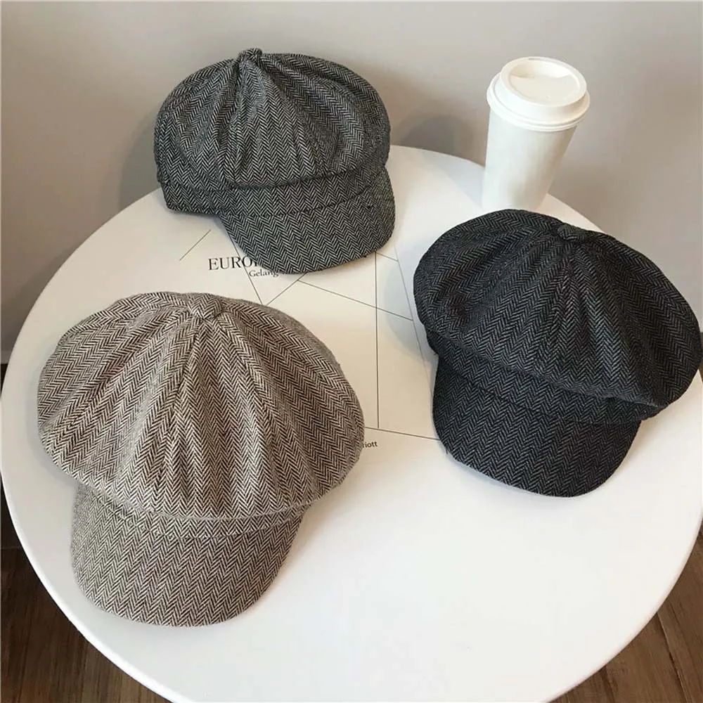 Кепка газетчика 2019 Новая мужская и женская кепка восьмиклинка восьмиугольная с