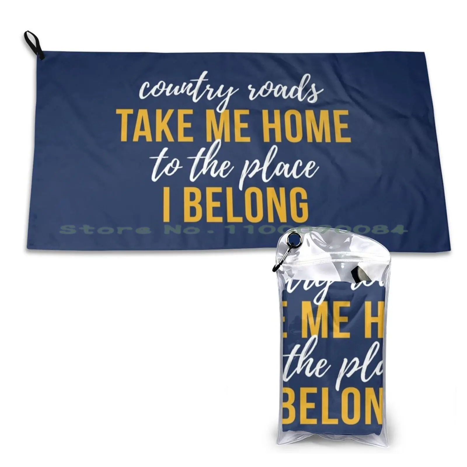 

Country Roads Take Me Home Quick Dry Towel Gym Sports Bath Portable West Virginia Country Roads Take Me Home Wvu Travel Drive